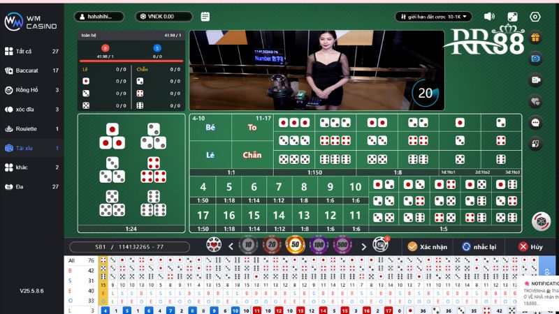 Tài xỉu RR88: Game chẵn lẻ hấp dẫn, cược 1 ăn 180 1 Tài xỉu RR88 - Game cá cược đỏ đen cược 1 lời 1